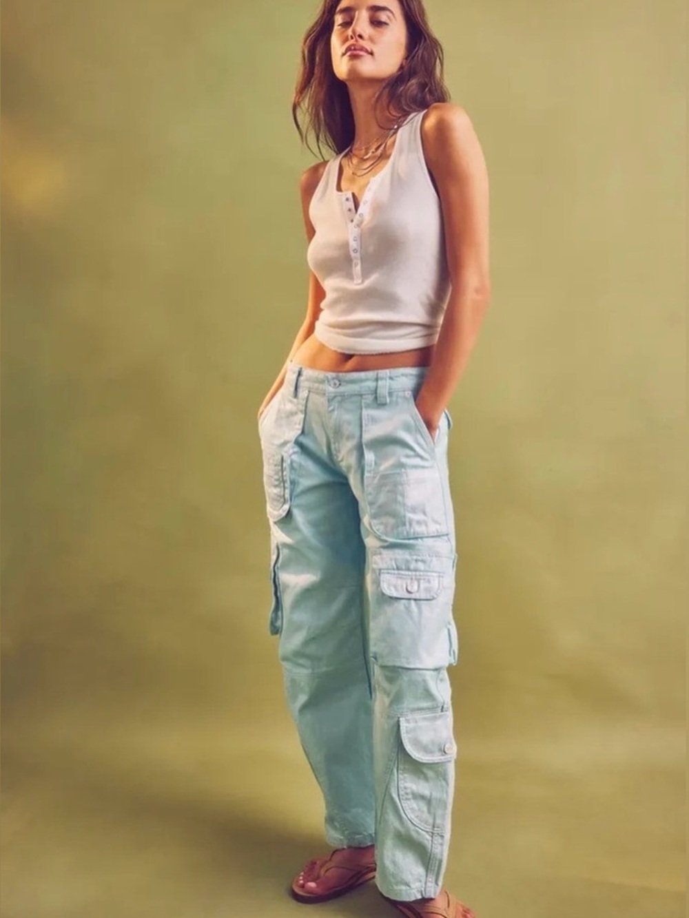 Free People Metallic Cargo Barrel
Jeans